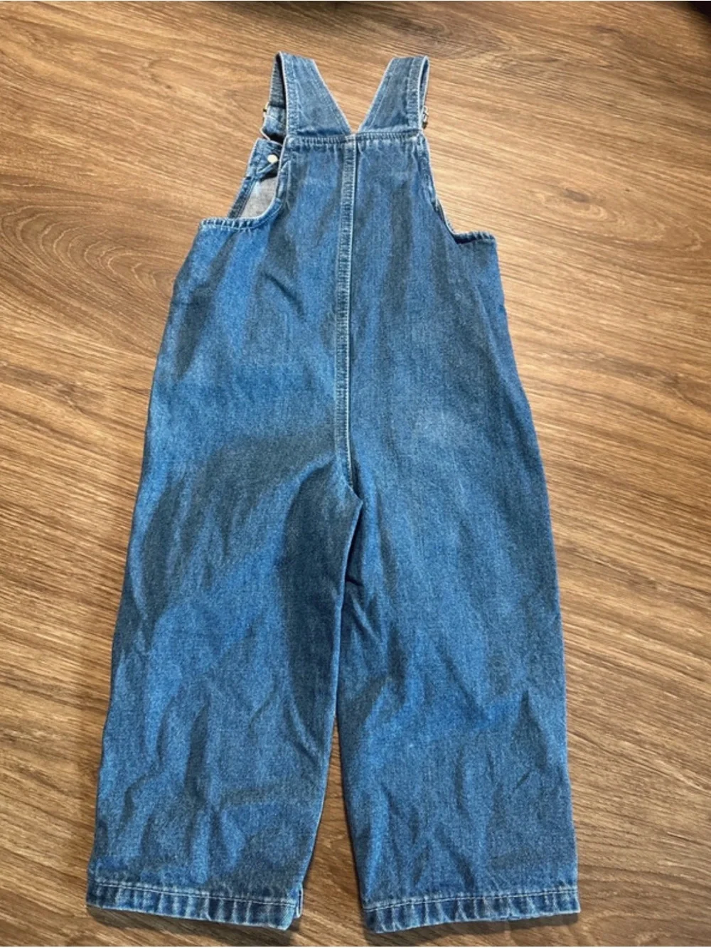 VTG 90s Red Trucks Overalls embroidered Denim 24 month 2T